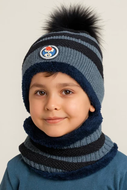 کلاه و شال چراغ دار زمستانی جدید