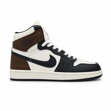 کفش و کتانی مردانه ساق‌دار مدل NIKE JORDAN 1 رنگ مشکی قهوه ای کد 2141