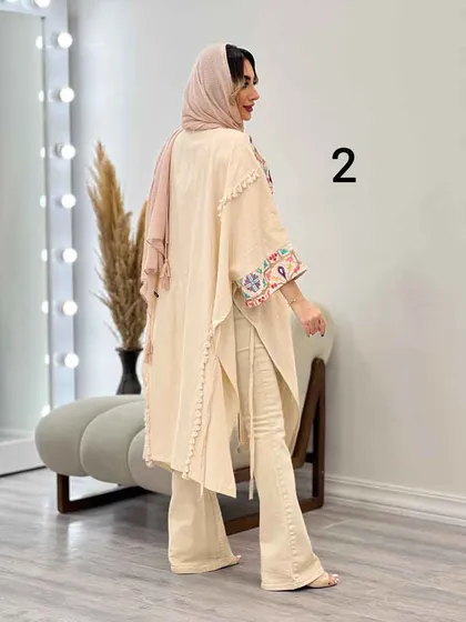 مانتو پانچ طرح دار