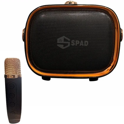 اسپیکر بلوتوثی کارائوکه اسپاد SPAD مدل SP-220 با میکروفون بی سیم