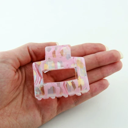 کلیپس زنانه مدل مکعبی نقاشی