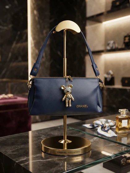 کیف دستی زنانه لوکس چنل مدل Chanel Exclusive Edition با آویز عروسکی کد 200109 گالری روژانو قسطی