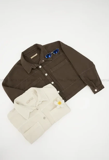 کت کتان کوتاه رنگی کد1004570