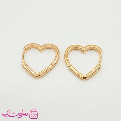 گوشواره دخترانه ژوپینگ قلب ساده