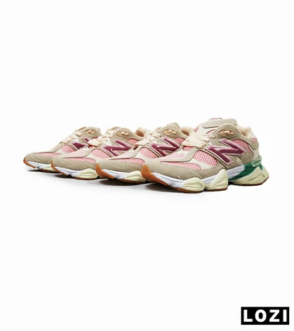کفش کتانی زنانه صورتی سبز کرم NEW BALANCE 9060