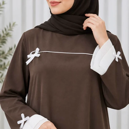 عبا ژاکلین رومینا قهوه ای