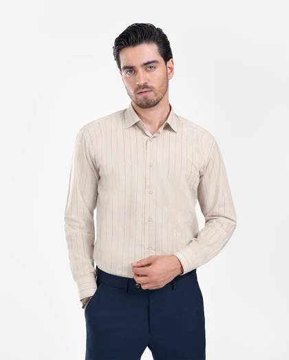 ام کی کالکشن پیراهن آستین بلند mk-26370-coffe