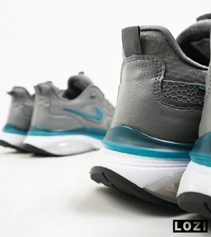 کفش کتانی مردانه طوسی سفید آبی Nike air max pluse