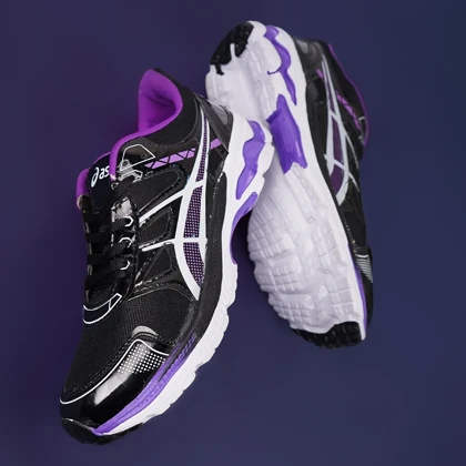 کفش ورزشی مردانه مشکی بنفش مدلRadman