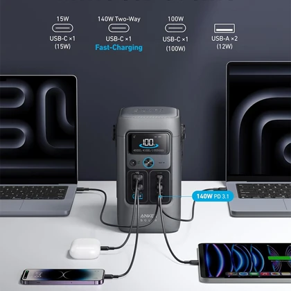 پاور استیشن 200W انکر مدل ANKER SOLIX C200 DC PORTABLE POWER STATION
