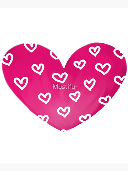 توت بگ طرح Pink and White Patterned Heart کد 271551