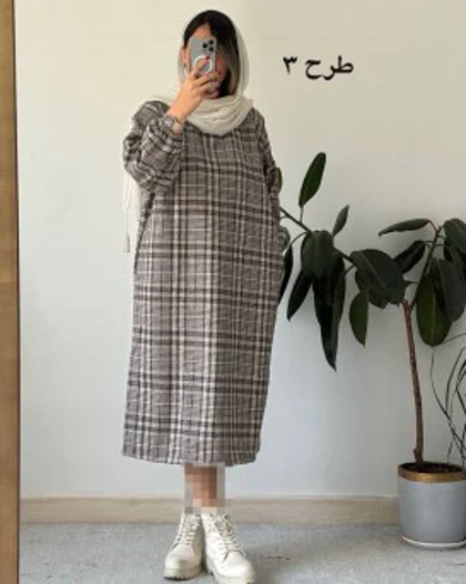 کفتان پشمی چهارخونه دیبا 1