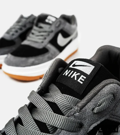 کفش کتانی مردانه بزرگ پا طوسی مشکی NIKE AIR FORCE مدل 4063