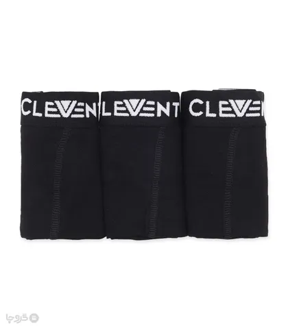 پک شورت مردانه پادار نخی کش از رو Clevent کلونت کد 2408 - بسته 3 عددی