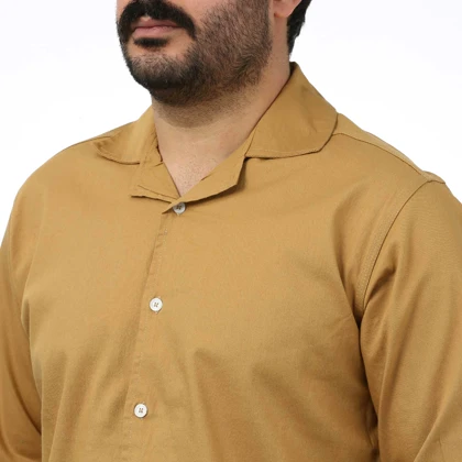 پیراهن کتان یقه انگلیسی مردانه تن کوک مدل 1204924