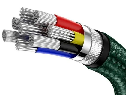 کابل شارژ سریع و انتقال داده تایپ سی به تایپ سی بیسوس Baseus Cafule Series Metal Data Cable Type-C to Type-C 100W 1m CATJK-C06