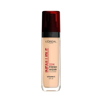 کرم پودر لورال LOREAL INFAILLIBLE شماره 120 حاوی ویتامین C و SPF25