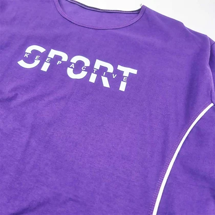 ست تیشرت شلوار زنانه سایز بزرگ SPORT
