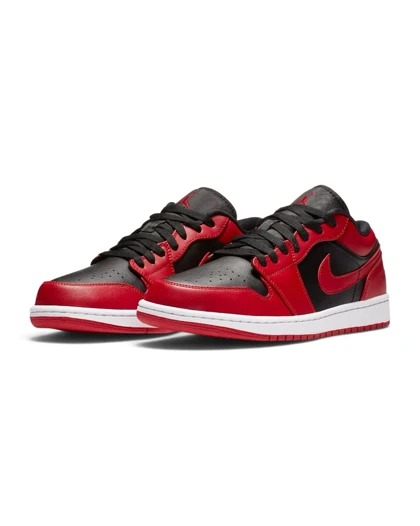 کتانی ویتنامی ایر جردن وان لو مشکی قرمزNike Air Jordan 1 Low Reverse Bred