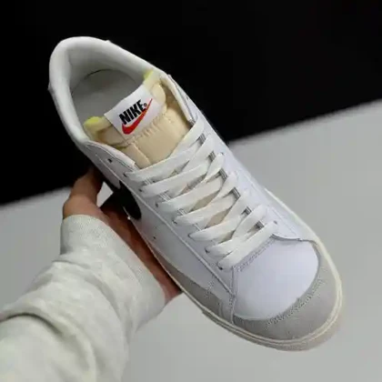 کفش نایک بلیزر لو سفید مشکی Nike Blazer Low White Black