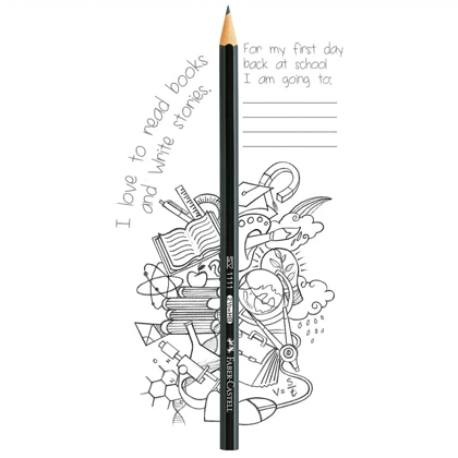 مداد مشکی HB فابر کاستل Faber Castell مدل 1111 بسته 12 عددی