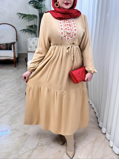 پیراهن نخی رامانا 3099