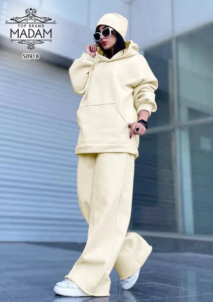 ست هودی و شلوار بگ زنانه madam