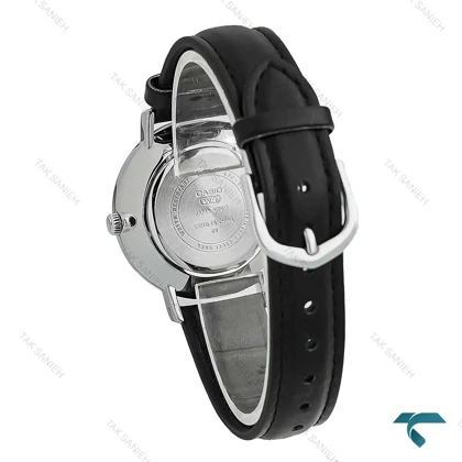 ساعت کاسیو آنالوگ اصلی بند چرم مشکی Casio-7695-U