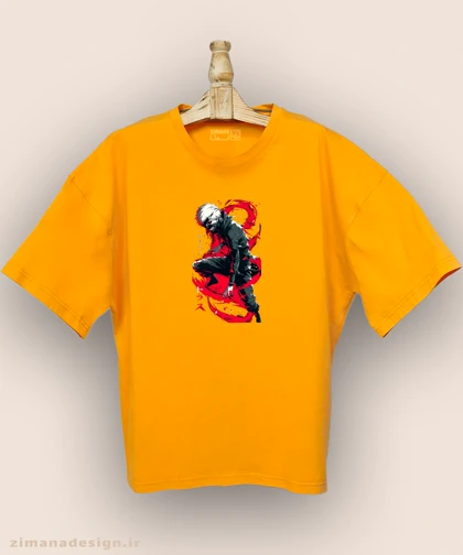 تیشرت لش مردانه و زنانه طرح توکیو غول شخصیت کانکی کد 956