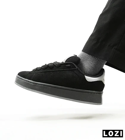 کفش کتانی مردانه مشکی طوسی ADIDAS stan smith