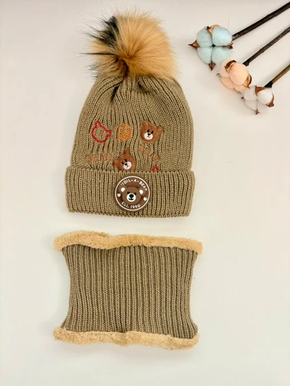 کلاه و شالگردن بچگانه دخترانه و پسرانه کپی