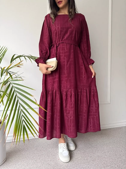 پیراهن حریر آستردار دنیز