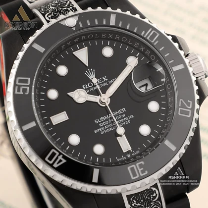 ساعت رولکس حکاکی ساب مارینر Rolex Submariner Engraved KS