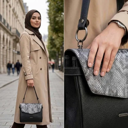 کیف دوشی و دستی زنانه مدل ماژولار ستا کد 214-MC