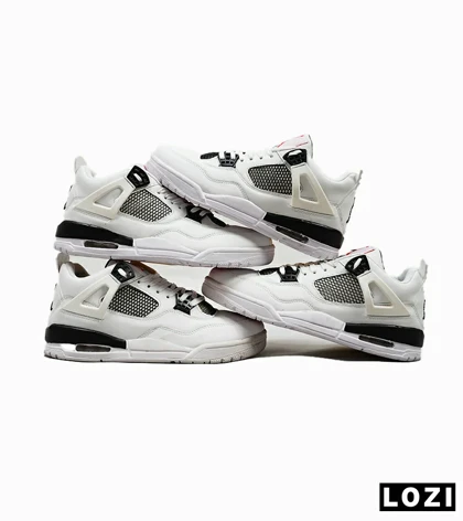 کتانی ساق‌دار مردانه سفید Nike air jordan 4