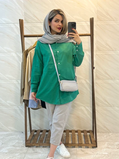 مانتو لینن ترمه ( دارای ایراد جزیی)