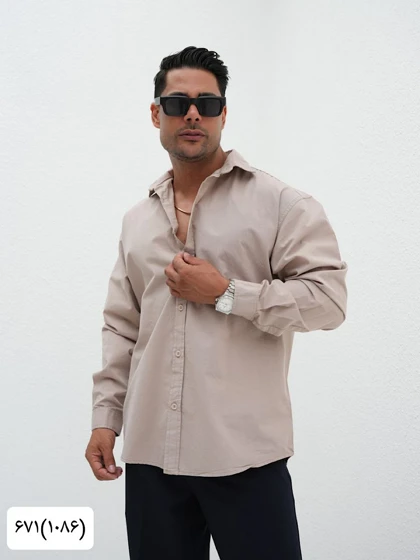 پیراهن مردانه کتان کاغذی1086