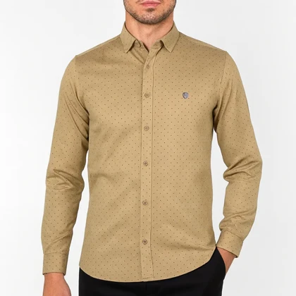 پیراهن اسپرت خال‌خالی مردانه