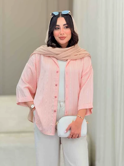 مانتو راه راه شاین دار