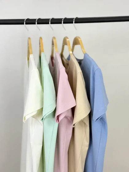 تیشرت بابونه گلدوزی نخ لاکرای آلما