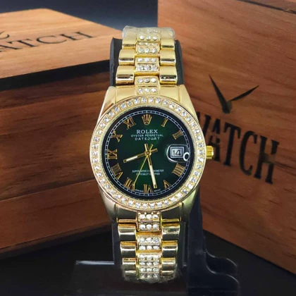 ساعت مچی زنانه رولکس دیت جاست Datejust با موتور کوارتز ژاپن و قفل پروانه ای کد 5