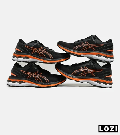 کتانی بزرگ پا مشکی نارنجی ASICS GEL-KAYANO 27