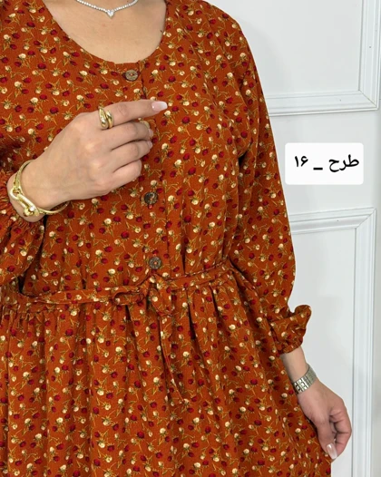 پیراهن سروناز پفکی کد محصول 873