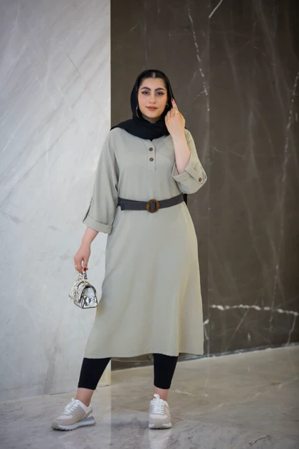 مانتو لوئیز جودون بلند یقه دلبری