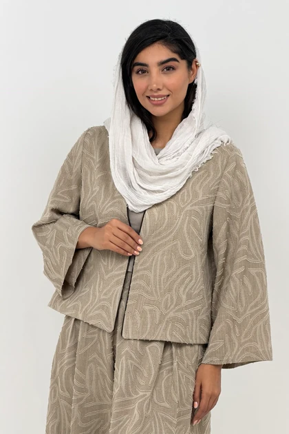 کت زنانه کسمه مغزی آستین کلوش