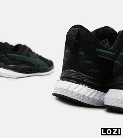 کفش کتانی ورزشی مردانه مشکی سبز PUMA مدل 5072