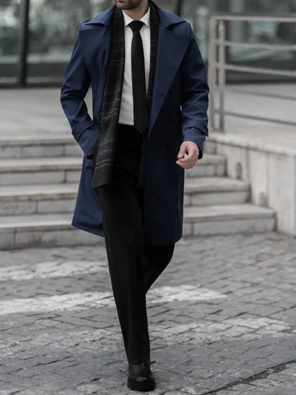 بارانی سرمه ای کارلوتی کد r120