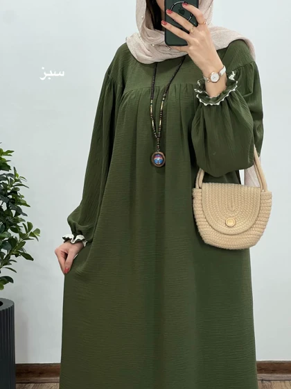 مانتو عبایی بلند رایلی 5 کد 3026