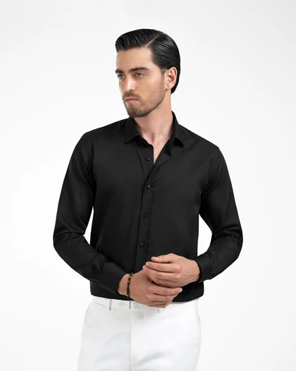 پیراهن مردانه ساده کد 1910