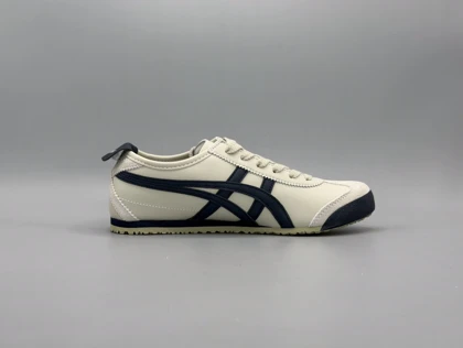 کتانی اسیکس اونیتسوکا تایگر مکزیکو 66 کرم سرمه ای /Asics Onitsuka Tiger